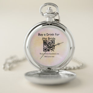 Simple minimal bachelorette buy a bride drink wate pocket watch