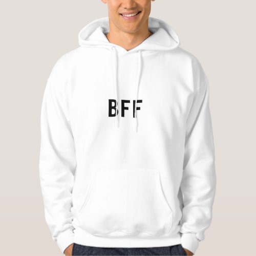 Simple minimal BFF best friends family custom name Hoodie