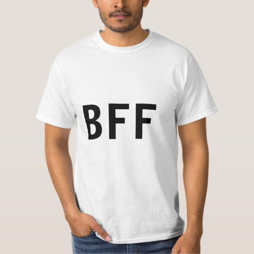 Simple minimal BFF best friends family custom name T_Shirt
