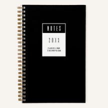 Simple Minimal Black and White Personalized