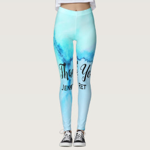 simple minimal black calligraphy thank you add nam leggings