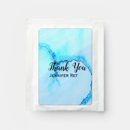 simple minimal black calligraphy thank you add nam tea bag drink mix