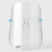 Simple Minimal Blank Template Logo Face Shield (Front)