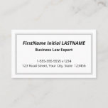 [ Thumbnail: Simple, Minimal Business Card ]