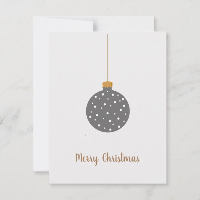 Simple minimal Business Christmas Holiday Card (Front)