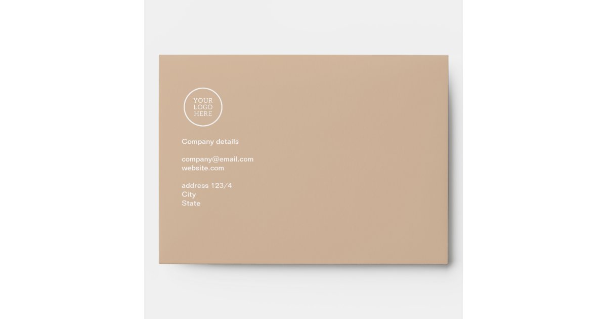 Simple Minimal Business Company Logo | Corporate Envelope | Zazzle