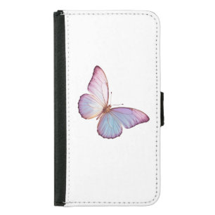 Simple Minimal Butterfly Design Samsung Galaxy S5 Wallet Case