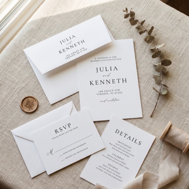 Simple Minimal Calligraphic Wedding Envelope (Creator Uploaded)