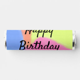 simple minimal calligraphy happy birthday custom a breath savers&#174; mints