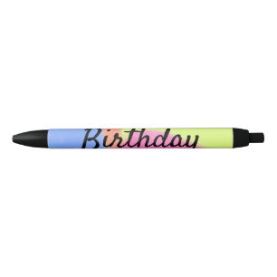 simple minimal calligraphy happy birthday custom a pen