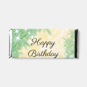 simple minimal calligraphy happy birthday custom hershey bar favors