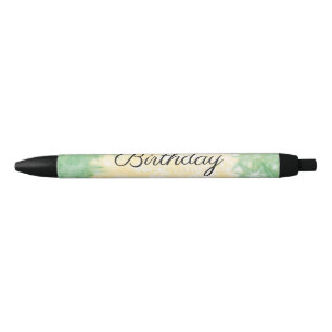simple minimal calligraphy happy birthday custom pen