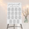Simple Minimal Calligraphy Wedding Seating Chart