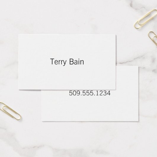 Simple Minimal Center Front and Back (Office)