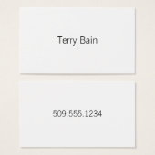 Simple Minimal Center Front and Back (Front & Back)