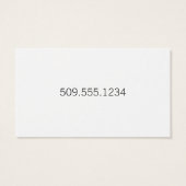 Simple Minimal Center Front and Back (Back)