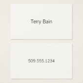 Simple Minimal Center Front and Back (Front & Back)