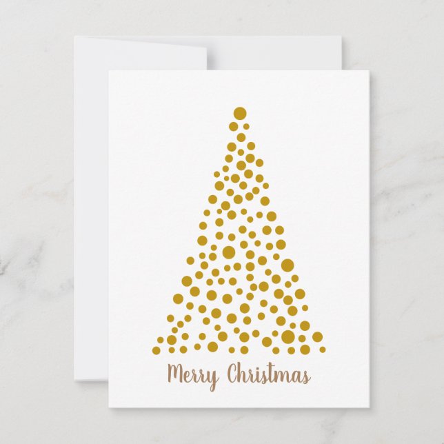 Simple Minimal Christmas Tree Card for Clients (Front)