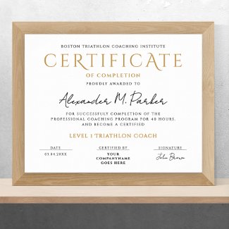 Simple Minimal Classic Black White Grad Diploma 