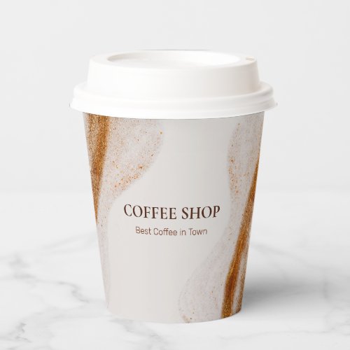 Simple Minimal Coffee Shop  Paper Cups