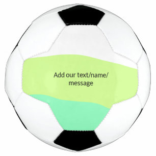 Simple minimal colorful abstract add your text cer soccer ball