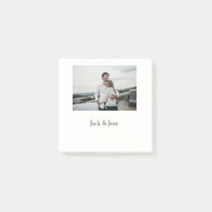 Simple minimal colorful add name photo text cust post-it notes