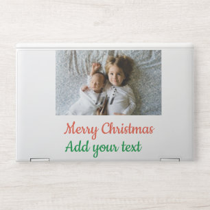 Simple minimal colorful add your name text image HP laptop skin