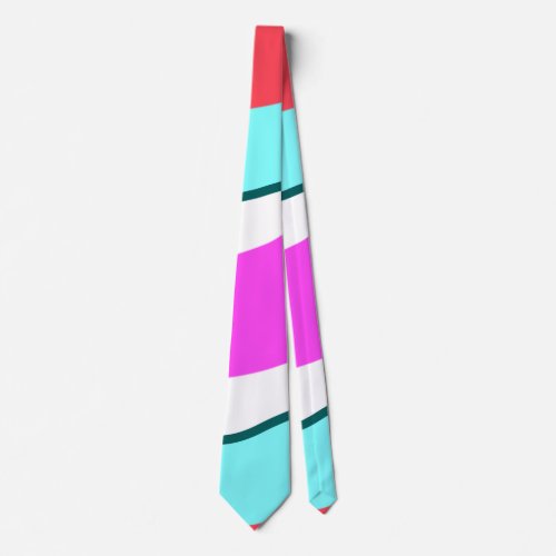 simple minimal colorful red custom personalized th neck tie
