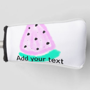 Simple minimal colorful watercolor circle balls t golf head cover