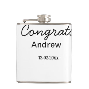 Simple minimal congrats add name date year graduat flask