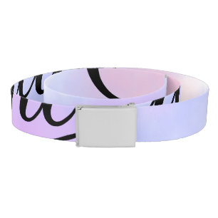 Simple minimal congratulations add your text name belt