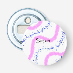 Simple minimal congratulations add your text name bottle opener