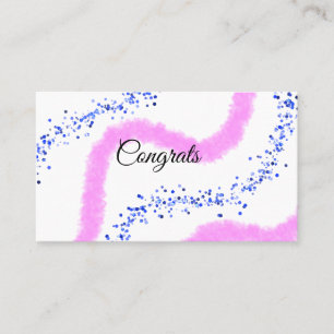 Simple minimal congratulations add your text name business card