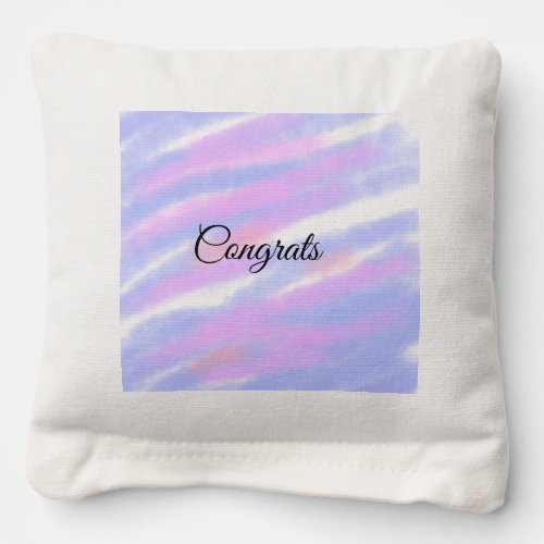 Simple minimal congratulations add your text name  cornhole bags