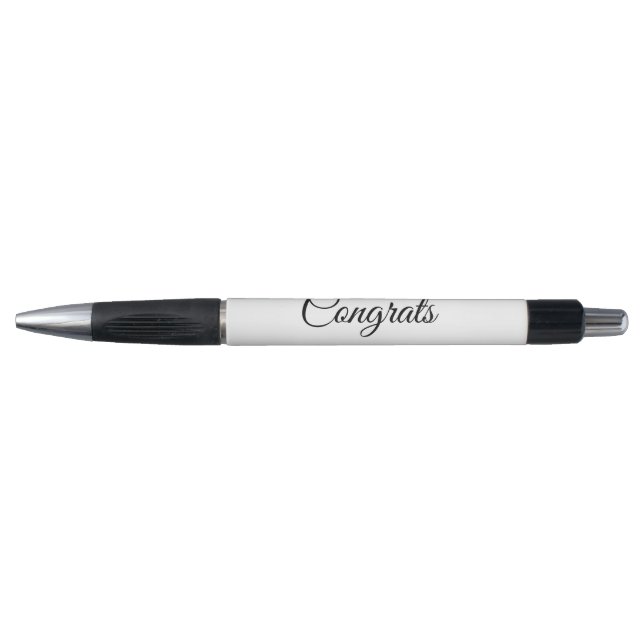 Simple minimal congratulations add your text name  pen (Front)