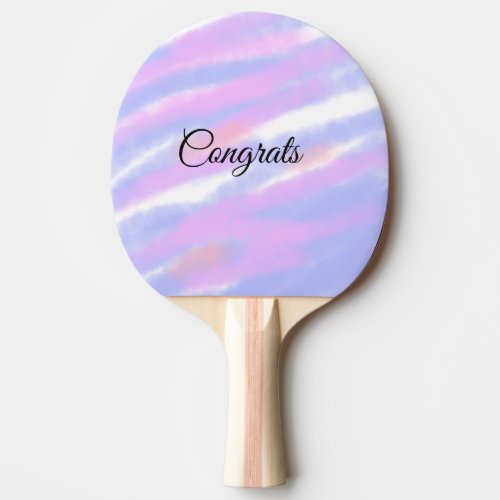 Simple minimal congratulations add your text name  ping pong paddle