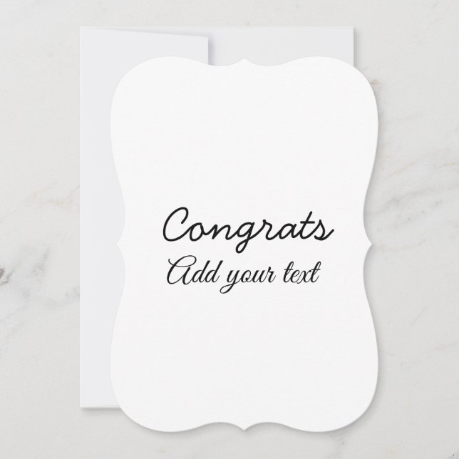 Simple minimal congratulations graduation add your (Front)