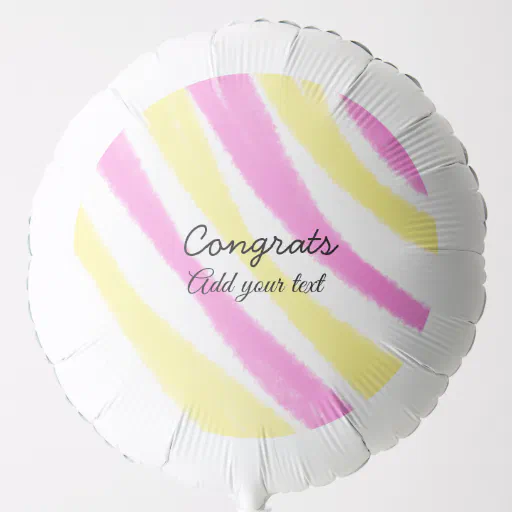 Simple minimal congratulations graduation add your balloon