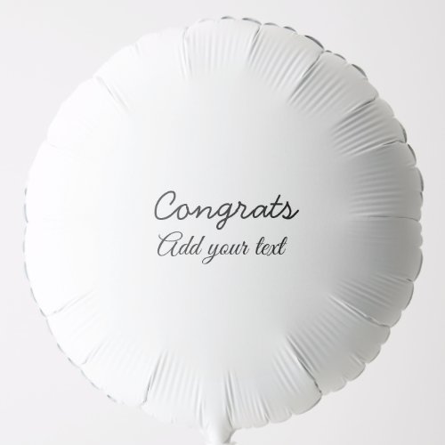 Simple minimal congratulations graduation add your balloon