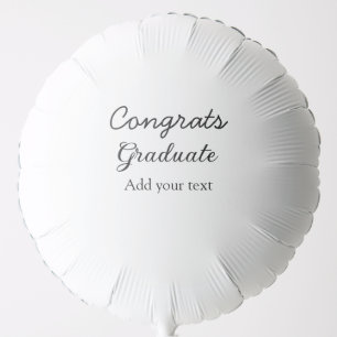 Simple minimal congratulations graduation add your balloon