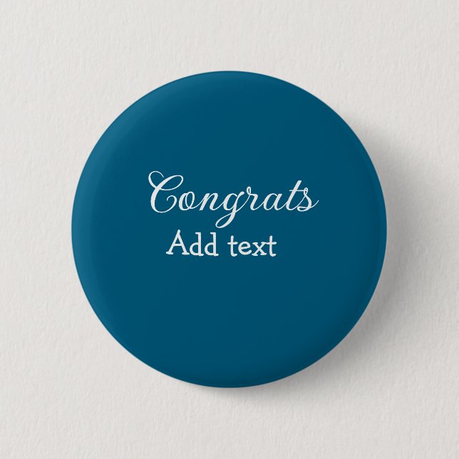 Simple minimal congratulations graduation add your button (Front)
