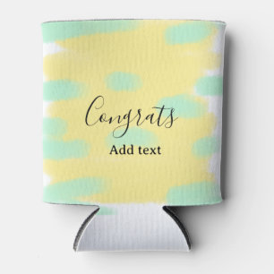 Simple minimal congratulations graduation add your can cooler
