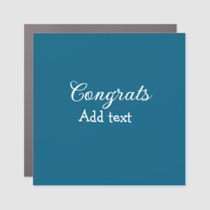 Simple minimal congratulations graduation add your car magnet