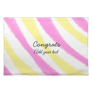 Simple minimal congratulations graduation add your cloth placemat