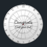 Simple minimal congratulations graduation add your dart board<br><div class="desc">design</div>