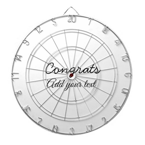 Simple minimal congratulations graduation add your dart board