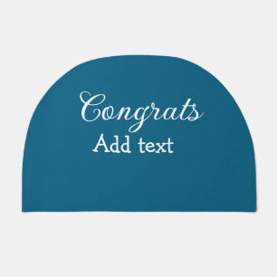 Simple minimal congratulations graduation add your doormat