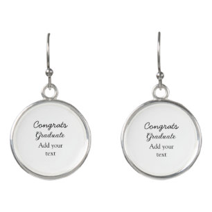 Simple minimal congratulations graduation add your earrings