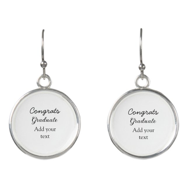Simple minimal congratulations graduation add your earrings (Front)