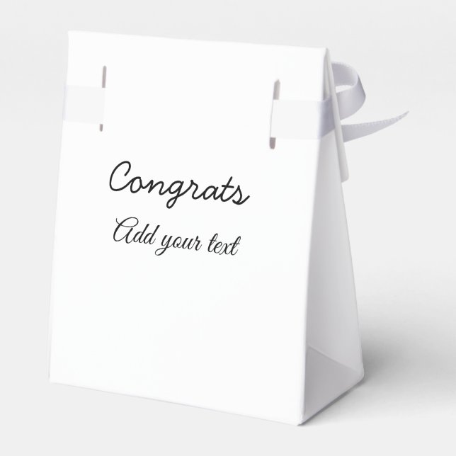 Simple minimal congratulations graduation add your favor boxes (Back Side)